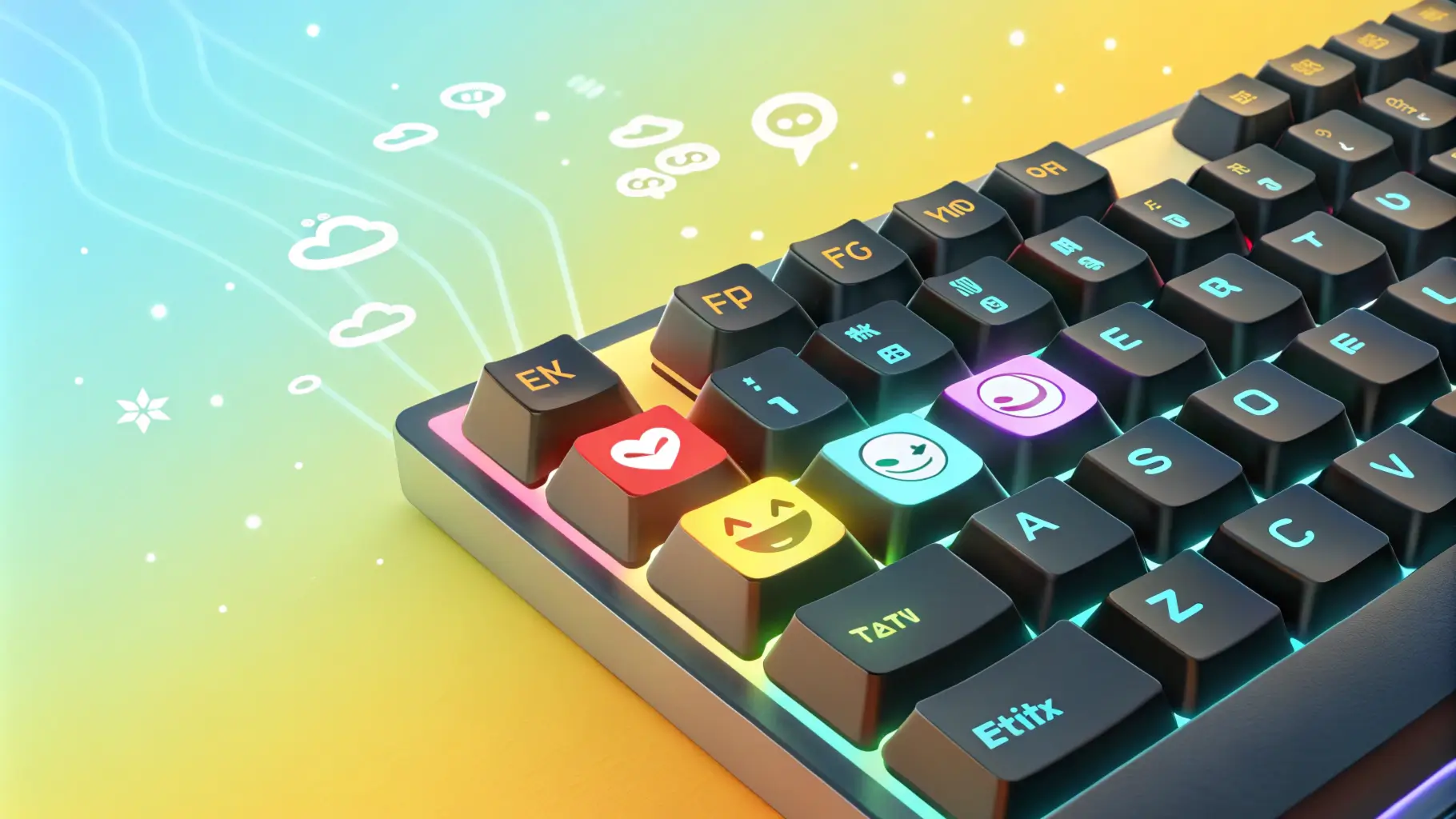 Обложка - как поставить смайлик на клавиатуре