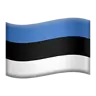 Flag: Estonia Emoji 🇪🇪 image - Apple style
