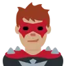 Man Supervillain: Medium Skin Tone Emoji 🦹🏽‍♂️ image - Twitter / X (Twemoji) style