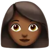 Woman: Medium-Dark Skin Tone Emoji 👩🏾 image - Apple style