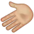 Leftwards Hand: Medium-Light Skin Tone