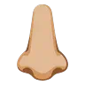 Nose: Medium-Light Skin Tone Emoji 👃🏼 image - Google Noto Color Animated style