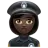 Woman Police Officer: Dark Skin Tone