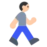 Person Walking: Light Skin Tone Emoji 🚶🏻 image - Tossface style