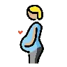 Pregnant Person: Medium-Light Skin Tone Emoji 🫄🏼 image - OpenMoji style