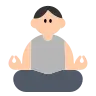 Person In Lotus Position: Light Skin Tone Emoji 🧘🏻 image - Tossface style