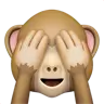 See-No-Evil Monkey Emoji 🙈 image - Apple style