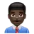 Man Office Worker: Dark Skin Tone