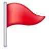 Triangular Flag Emoji 🚩 image - Samsung style