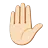 Raised Hand: Light Skin Tone