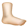 Foot: Light Skin Tone Emoji 🦶🏻 image - Samsung style