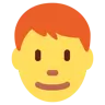Man: Red Hair Emoji 👨‍🦰 image - Twitter / X (Twemoji) style