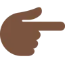 Backhand Index Pointing Right: Dark Skin Tone Emoji 👉🏿 image - Twitter / X (Twemoji) style
