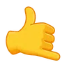 Emoji Chiamami mano 🤙 image - Telegram style