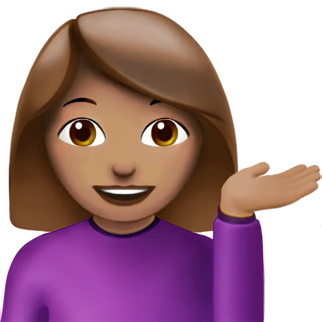 Woman Tipping Hand: Medium Skin Tone