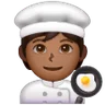 Cook: Medium-Dark Skin Tone Emoji 🧑🏾‍🍳 image - Samsung style