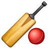 Kij krykietowy i piłka Emoji 🏏 image - Samsung style