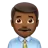 Man Office Worker: Medium-Dark Skin Tone
