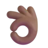 Ok Hand: Medium-Dark Skin Tone Emoji 👌🏾 image - Microsoft 3D Fluent style