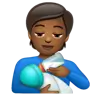 Person Feeding Baby: Medium-Dark Skin Tone Emoji 🧑🏾‍🍼 image - WhatsApp style