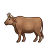 牛 Emoji 🐂 image - Telegram style