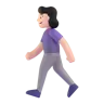 Woman Walking: Light Skin Tone Emoji 🚶🏻‍♀️ image - Microsoft 3D Fluent style