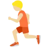 Person Running: Medium-Light Skin Tone Emoji 🏃🏼 image - Twitter / X (Twemoji) style