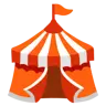 Circus Tent Emoji 🎪 image - Google Noto Color style