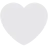 White Heart Emoji 🤍 image - Twitter / X (Twemoji) style