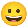 Emoji Grinning Face 😀 image - Google Noto Color style