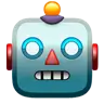 Emoji Robot Face 🤖 image - Apple style