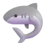ปลาฉลาม Emoji 🦈 image - Microsoft 3D Fluent style