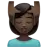 Person Getting Massage: Dark Skin Tone
