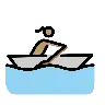 Woman Rowing Boat: Medium Skin Tone Emoji 🚣🏽‍♀️ image - OpenMoji style