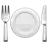Fork And Knife With Plate