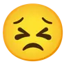 Wytrwała twarz Emoji 😣 image - Google Noto Color style