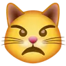 Schmollendes Katzengesicht Emoji 😾 image - WhatsApp style
