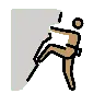 Man Climbing: Medium Skin Tone Emoji 🧗🏽‍♂️ image - OpenMoji style