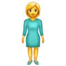 Woman Standing Emoji 🧍‍♀️ image - WhatsApp style