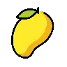 Mango Emoji 🥭 image - OpenMoji style