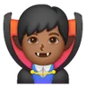 Man Vampire: Medium-Dark Skin Tone Emoji 🧛🏾‍♂️ image - Samsung style