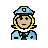 Woman Police Officer: Medium-Light Skin Tone