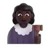 Woman Judge: Dark Skin Tone Emoji 👩🏿‍⚖️ image - Microsoft 3D Fluent style