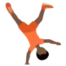 Person Cartwheeling: Dark Skin Tone Emoji 🤸🏿 image - Twitter / X (Twemoji) style