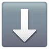 Down Arrow Emoji ⬇ image - Samsung style