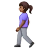 Woman Walking: Medium-Dark Skin Tone Emoji 🚶🏾‍♀️ image - Samsung style