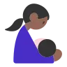 Breast-Feeding: Medium-Dark Skin Tone Emoji 🤱🏾 image - Tossface style