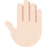 Raised Back Of Hand: Light Skin Tone Emoji 🤚🏻 image - Twitter / X (Twemoji) style