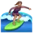 Woman Surfing: Medium Skin Tone