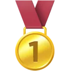 Medal Pierwszego Miejsca Emoji 🥇 image - Facebook Meta style